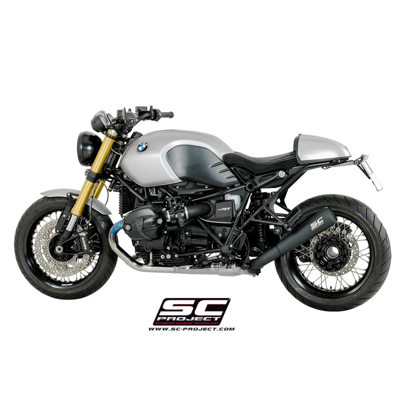 SC-Project B18-37-70SMB Conic "70s Style" Exhaust, Black For BMW RnineT / Racer (2014-) 6 SC-Project B18-37-70SMB Conic "70s Style" Exhaust, Black For BMW RnineT / Racer (2014-) - Image 6