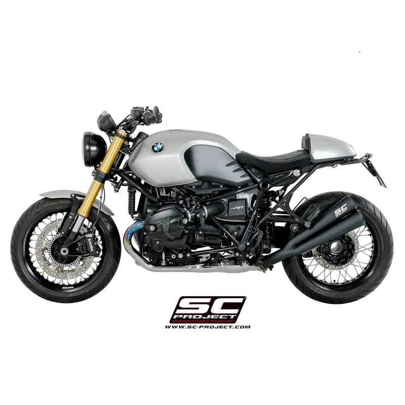 SC-Project B18-D39-70SMB Dual Conic "70s Style" Exhaust For BMW RnineT / Racer (2014-) 2 SC-Project B18-D39-70SMB Dual Conic "70s Style" Exhaust For BMW RnineT / Racer (2014-) - Image 2