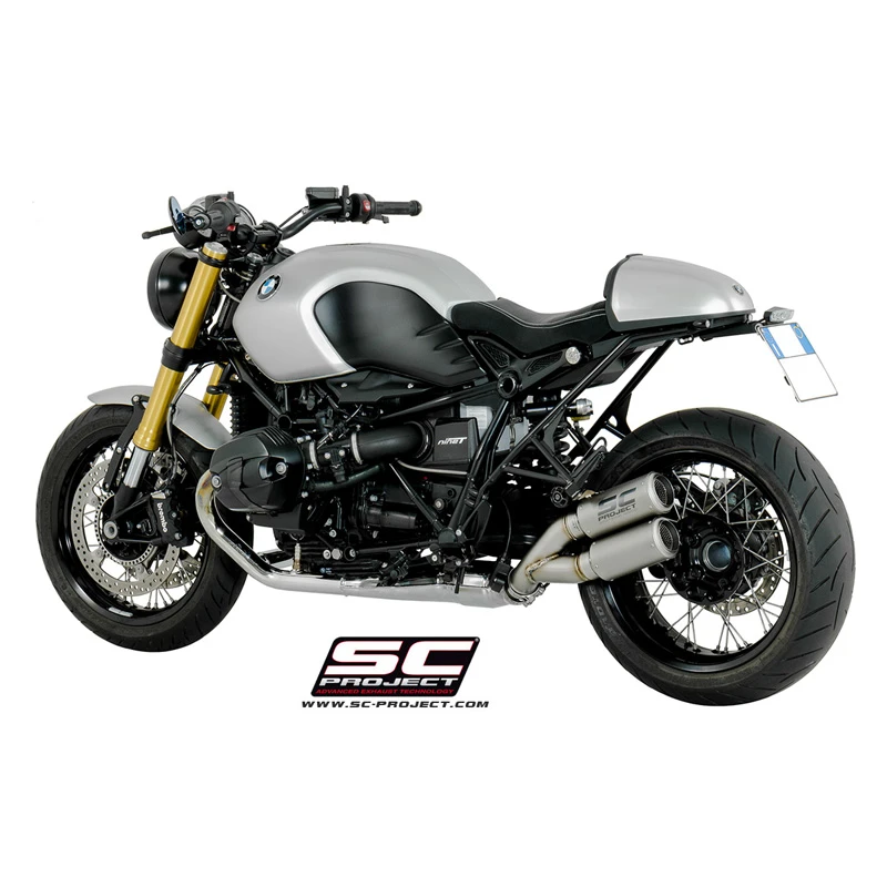 SC-Project B18-DT36T Dual CR-T Exhaust For BMW RnineT / Racer (2014-) 5 SC-Project B18-DT36T Dual CR-T Exhaust For BMW RnineT / Racer (2014-) - Image 5