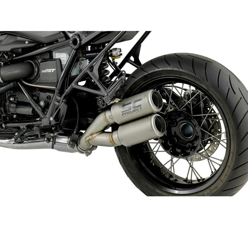 SC-Project B18-DT36T Dual CR-T Exhaust For BMW RnineT / Racer (2014-) 1 SC-Project B18-DT36T Dual CR-T Exhaust For BMW RnineT / Racer (2014-)