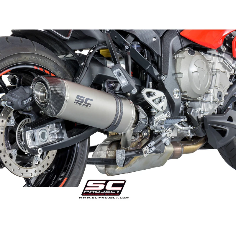 SC-Project B23-L01C Oval Low Mount Exhaust For BMW S1000XR (2015-current) 2 SC-Project B23-L01C Oval Low Mount Exhaust For BMW S1000XR (2015-current) - Image 2