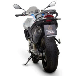SC-Project B34-02C Oval Slip-on Exhaust, Carbon For BMW F800R '17-'20 -MotorVision Store sc project b34 02c oval slip on exhaust carbon image5