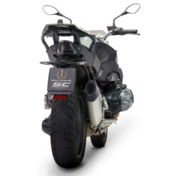 SC-Project B35-122T X-plorer Slip-on Exhaust, Titanium For BMW R1250R/RS '19- -MotorVision Store sc project b35 122t x plorer slip on exhaust image5