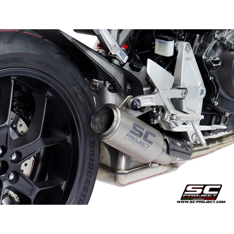 SC-Project H27-T38 CR-T Slip-on Exhaust For Honda CB1000R (2018-) 2 SC-Project H27-T38 CR-T Slip-on Exhaust For Honda CB1000R (2018-) - Image 2