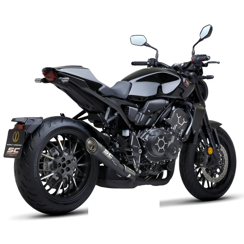SC-Project H27-T41MB S1 Slip-on Exhaust, Black Titanium For Honda CB1000R '18- 5 SC-Project H27-T41MB S1 Slip-on Exhaust, Black Titanium For Honda CB1000R '18- - Image 5