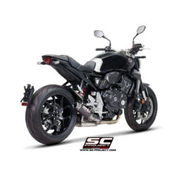 SC-Project H27-T71C GP70-R Slip-on Exhaust, Carbon Fiber For Honda CB1000R (2018-)
