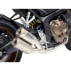 SC-Project H31-CD38T CR-T Slip-on Exhaust For Honda CBR650R/CB650R (2019-)
