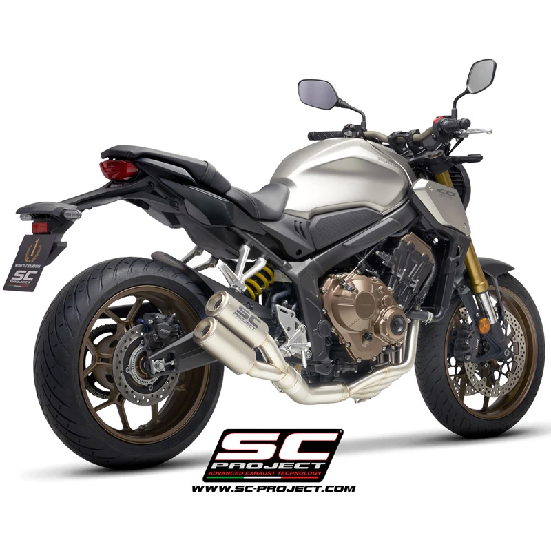 SC-Project H31-CD38T CR-T Slip-on Exhaust For Honda CBR650R/CB650R (2019-) 3 SC-Project H31-CD38T CR-T Slip-on Exhaust For Honda CBR650R/CB650R (2019-) - Image 3