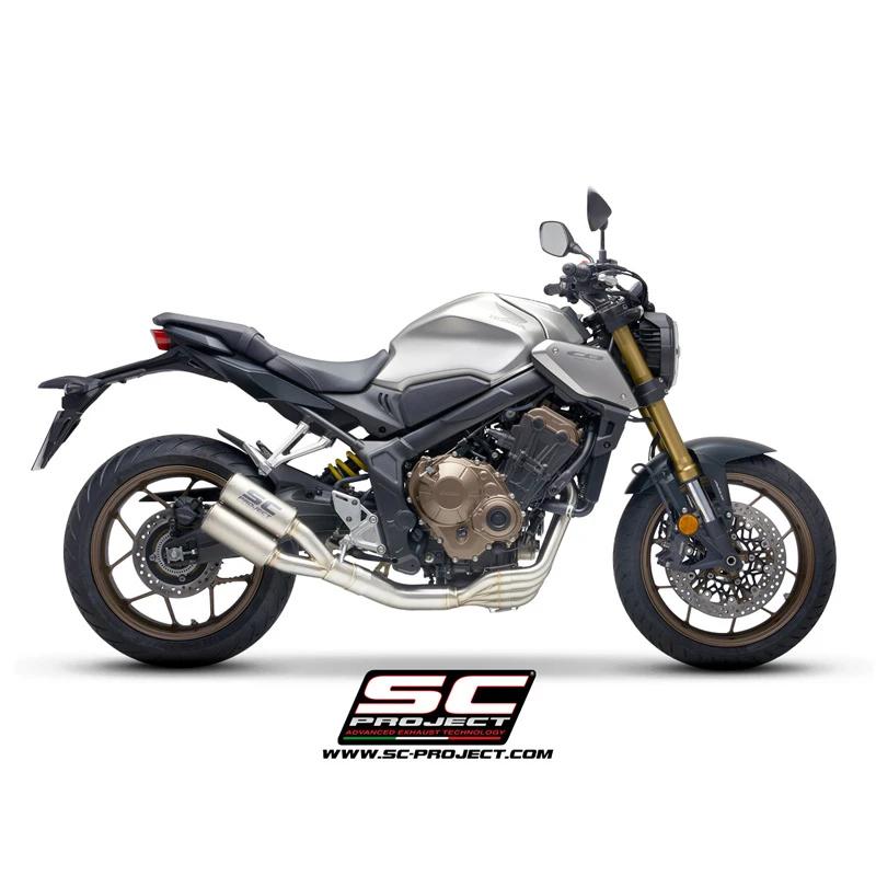 SC-Project H31-CD38T CR-T Slip-on Exhaust For Honda CBR650R/CB650R (2019-) 6 SC-Project H31-CD38T CR-T Slip-on Exhaust For Honda CBR650R/CB650R (2019-) - Image 6