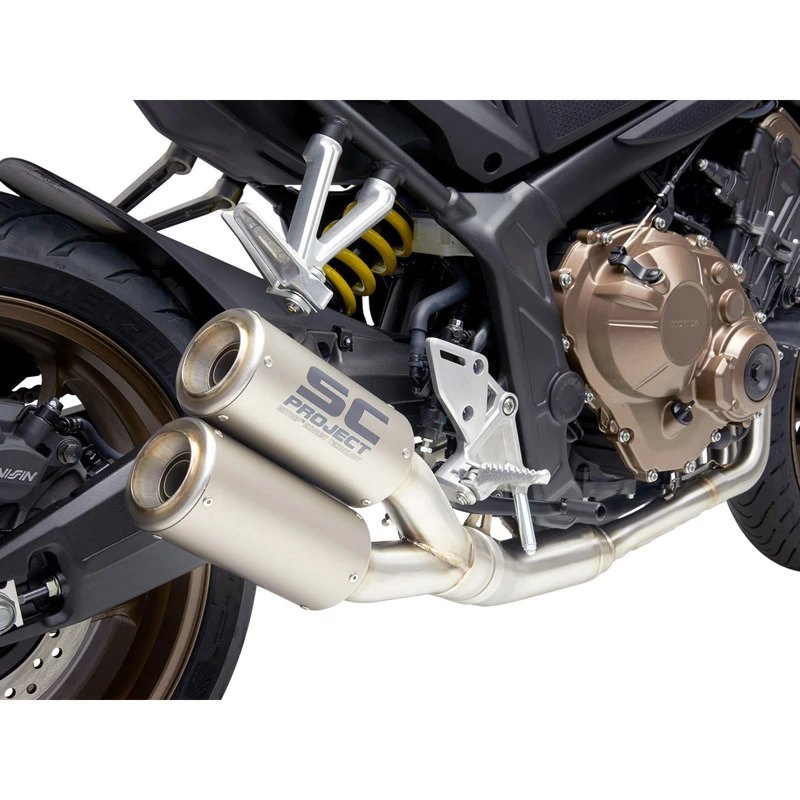 SC-Project H31-CD38T CR-T Slip-on Exhaust For Honda CBR650R/CB650R (2019-) 1 SC-Project H31-CD38T CR-T Slip-on Exhaust For Honda CBR650R/CB650R (2019-)