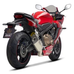 SC-Project H45-C90T SC1-R Full System Exhaust, Titanium For Honda CBR650R/CB650R '21- 23 SC-Project H45-C90T SC1-R Full System Exhaust, Titanium For Honda CBR650R/CB650R '21- -MotorVision Store sc project h45 c90t sc1 r full exhaust titanium image12