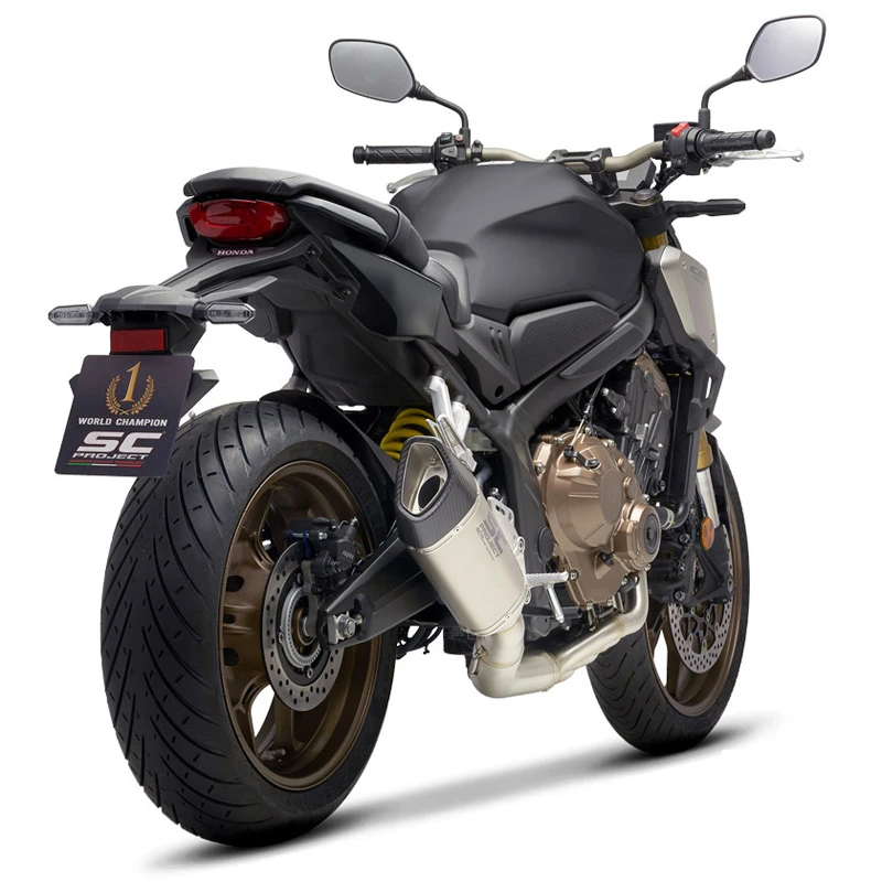 SC-Project H45-C90T SC1-R Full System Exhaust, Titanium For Honda CBR650R/CB650R '21- 8 SC-Project H45-C90T SC1-R Full System Exhaust, Titanium For Honda CBR650R/CB650R '21- - Image 8