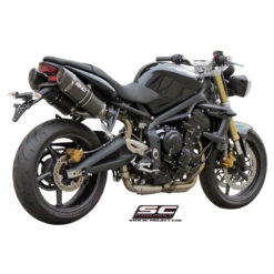 SC-Project T02-12C Oval High Mount Exhaust For Triumph Street Triple / R (2007-2012) 7 SC-Project T02-12C Oval High Mount Exhaust For Triumph Street Triple / R (2007-2012) -MotorVision Store sc project t02 12c oval high mount exhaust image3
