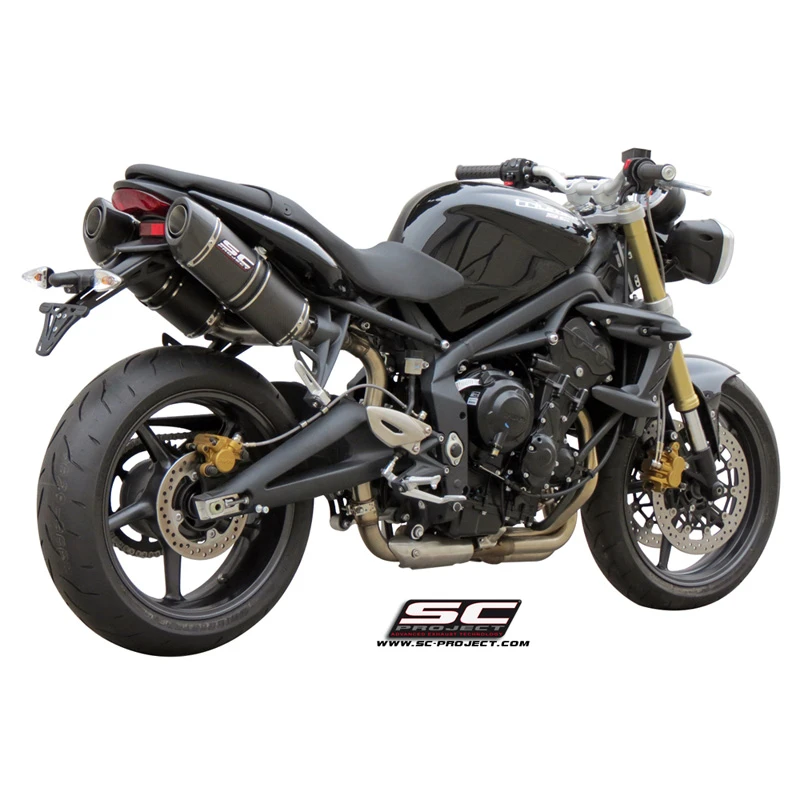 SC-Project T02-12C Oval High Mount Exhaust For Triumph Street Triple / R (2007-2012) 3 SC-Project T02-12C Oval High Mount Exhaust For Triumph Street Triple / R (2007-2012) - Image 3