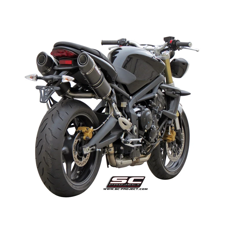 SC-Project T02-12C Oval High Mount Exhaust For Triumph Street Triple / R (2007-2012) 4 SC-Project T02-12C Oval High Mount Exhaust For Triumph Street Triple / R (2007-2012) - Image 4