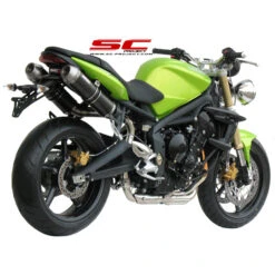 SC-Project T02-14C GP-EVO High Mount Exhaust For Triumph Street Triple / R (2007-2012) -MotorVision Store sc project t02 14c gp evo high mount exhaust image3