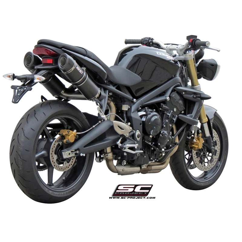 SC-Project T02-28C GP-Tech Exhaust For Triumph Street Triple / R (2007-2012) 2 SC-Project T02-28C GP-Tech Exhaust For Triumph Street Triple / R (2007-2012) - Image 2