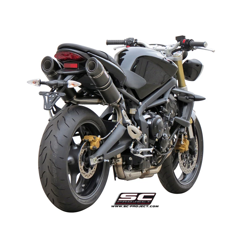 SC-Project T02-28C GP-Tech Exhaust For Triumph Street Triple / R (2007-2012) 3 SC-Project T02-28C GP-Tech Exhaust For Triumph Street Triple / R (2007-2012) - Image 3