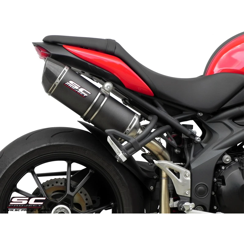 SC-Project T05-H01CM Oval High Mount Exhaust For Triumph Speed Triple / R (2011-2015) 2 SC-Project T05-H01CM Oval High Mount Exhaust For Triumph Speed Triple / R (2011-2015) - Image 2
