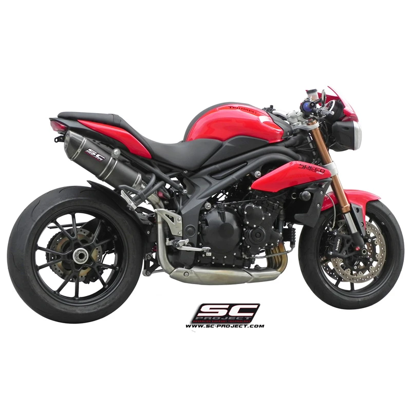 SC-Project T05-H01CM Oval High Mount Exhaust For Triumph Speed Triple / R (2011-2015) 3 SC-Project T05-H01CM Oval High Mount Exhaust For Triumph Speed Triple / R (2011-2015) - Image 3