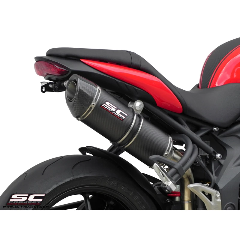 SC-Project T05-H01CM Oval High Mount Exhaust For Triumph Speed Triple / R (2011-2015) 1 SC-Project T05-H01CM Oval High Mount Exhaust For Triumph Speed Triple / R (2011-2015)