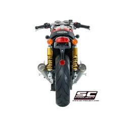SC-Project T11-D37A70S Dual Conic 70s Style Exhaust For Triumph Thruxton 1200 / R (2016-) -MotorVision Store sc project t11 d37a70sal conic 70s style exhaust image3