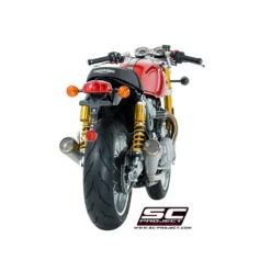 SC-Project T11-D37A70S Dual Conic 70s Style Exhaust For Triumph Thruxton 1200 / R (2016-) -MotorVision Store sc project t11 d37a70sal conic 70s style exhaust image4