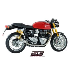 SC-Project T11-D42A Dual Conic 70s Style Short Exhaust Triumph Thruxton 1200 / R (2016-) 13 SC-Project T11-D42A Dual Conic 70s Style Short Exhaust Triumph Thruxton 1200 / R (2016-) -MotorVision Store sc project t11 d42aal conic 70s style exhaust image7