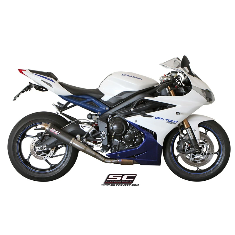 SC-Project T12-18C GP M2 Exhaust For Triumph Daytona 675 / R (2013-) 2 SC-Project T12-18C GP M2 Exhaust For Triumph Daytona 675 / R (2013-) - Image 2