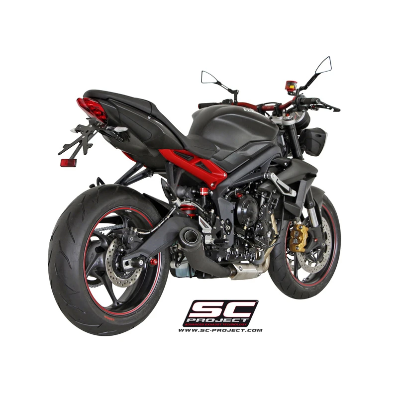 SC-Project T13-21MB Conic Matte Black Exhaust Triumph Street Triple / R / RX (2013-2016) 2 SC-Project T13-21MB Conic Matte Black Exhaust Triumph Street Triple / R / RX (2013-2016) - Image 2