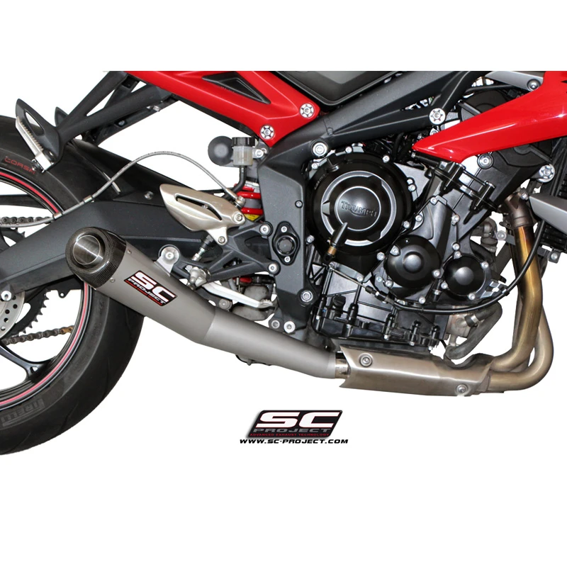 SC-Project T13-21MG Conic Matte Gray Exhaust Triumph Street Triple / R / RX (2013-2016) 1 SC-Project T13-21MG Conic Matte Gray Exhaust Triumph Street Triple / R / RX (2013-2016)