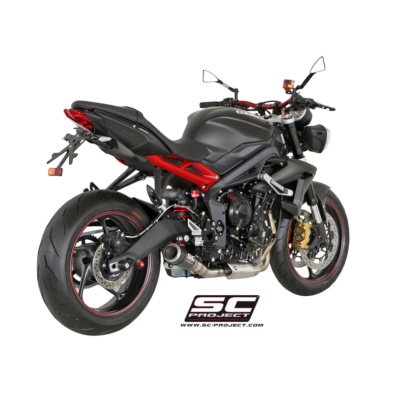 SC-Project T13-38C CR-T Exhaust For Triumph Street Triple / R / RX (2013-2016) 2 SC-Project T13-38C CR-T Exhaust For Triumph Street Triple / R / RX (2013-2016) - Image 2