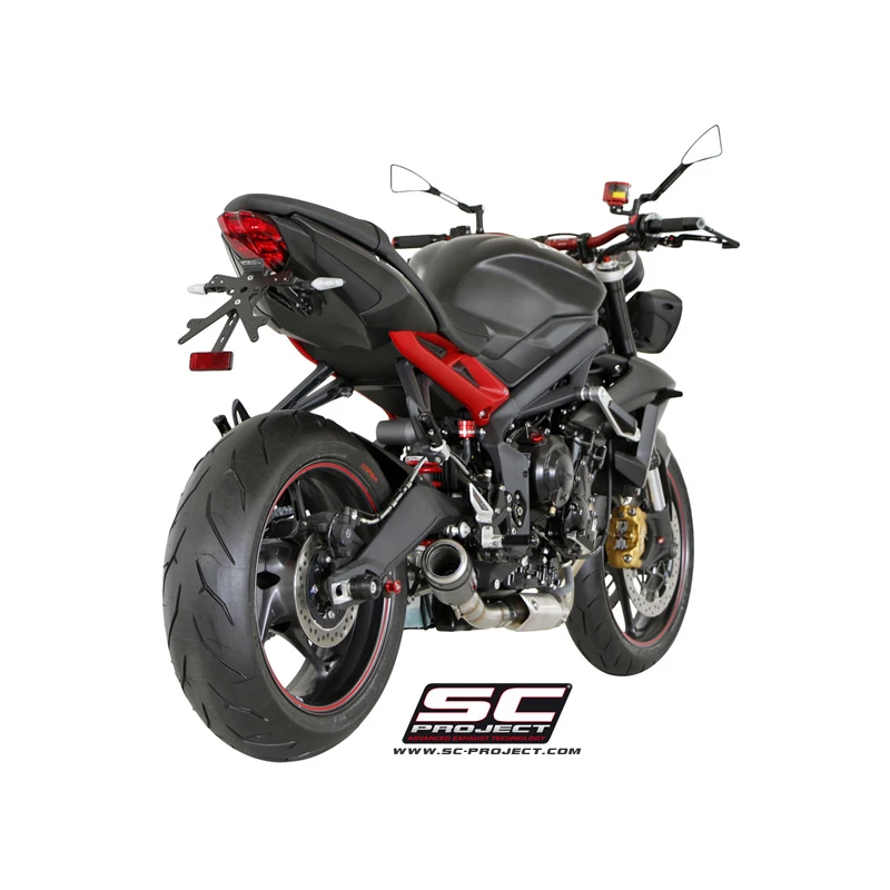 SC-Project T13-38C CR-T Exhaust For Triumph Street Triple / R / RX (2013-2016) 4 SC-Project T13-38C CR-T Exhaust For Triumph Street Triple / R / RX (2013-2016) - Image 4