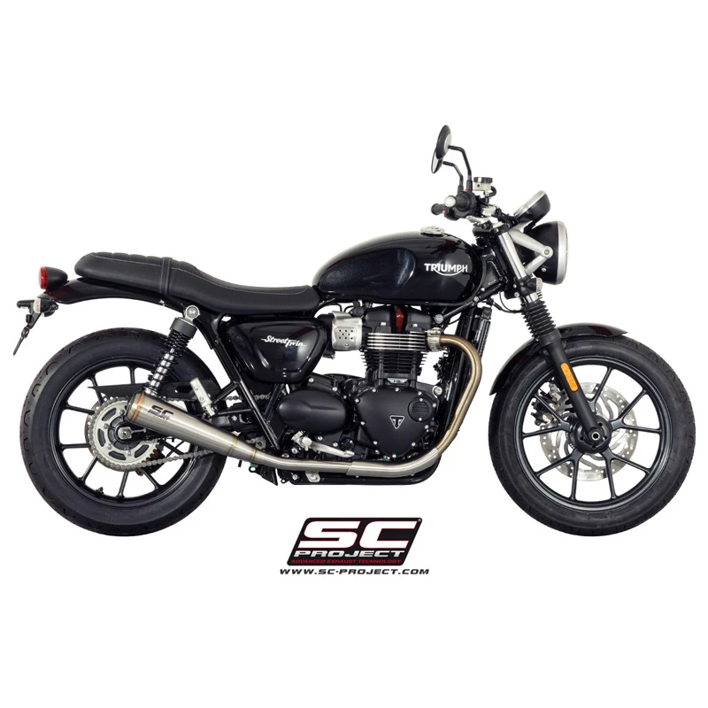 SC-Project T14-D37A70S Dual Conic 70s Style Exhaust For Triumph Street Twin (2016-) 5 SC-Project T14-D37A70S Dual Conic 70s Style Exhaust For Triumph Street Twin (2016-) - Image 5