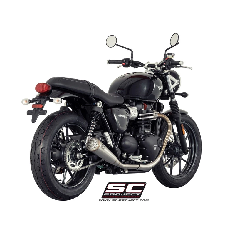 SC-Project T14-D37A70S Dual Conic 70s Style Exhaust For Triumph Street Twin (2016-) 6 SC-Project T14-D37A70S Dual Conic 70s Style Exhaust For Triumph Street Twin (2016-) - Image 6
