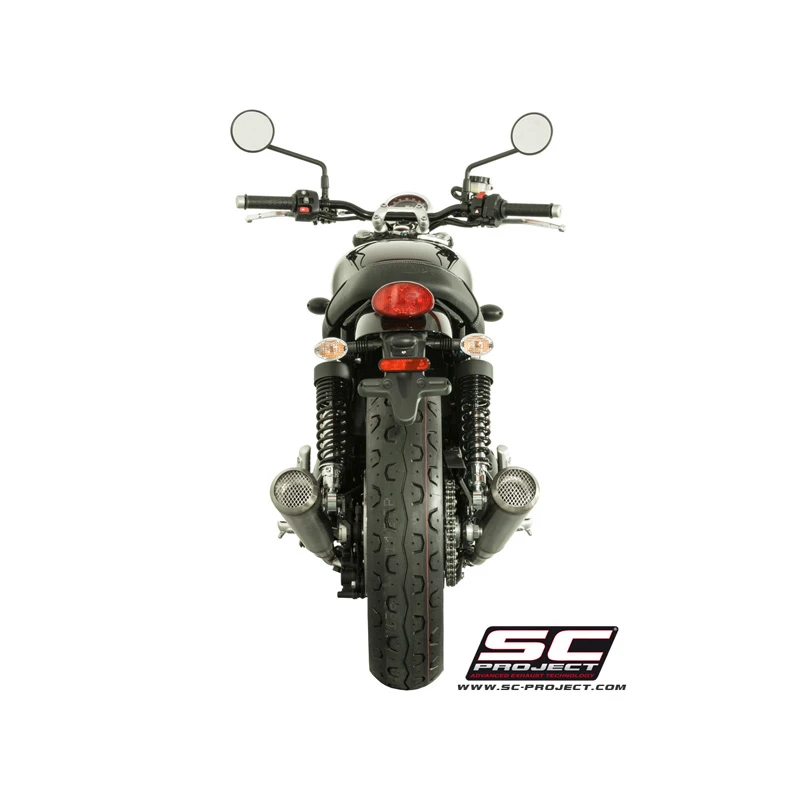 SC-Project T14-D37A70S Dual Conic 70s Style Exhaust For Triumph Street Twin (2016-) 8 SC-Project T14-D37A70S Dual Conic 70s Style Exhaust For Triumph Street Twin (2016-) - Image 8