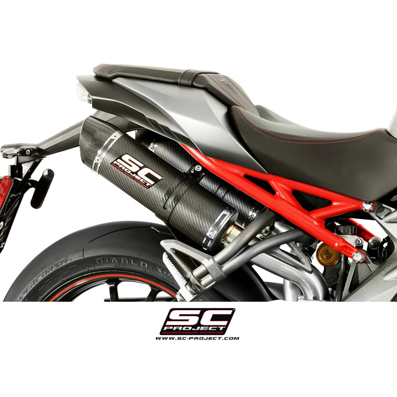 SC-Project T16-28C GP-Tech Dual High Mount Exhaust For Triumph Speed Triple R / S (2016-) 2 SC-Project T16-28C GP-Tech Dual High Mount Exhaust For Triumph Speed Triple R / S (2016-) - Image 2
