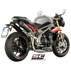 SC-Project T16-28C GP-Tech Dual High Mount Exhaust For Triumph Speed Triple R / S (2016-) 9 SC-Project T16-28C GP-Tech Dual High Mount Exhaust For Triumph Speed Triple R / S (2016-) -MotorVision Store sc project t16 28c gp techal high mount exhaust image3
