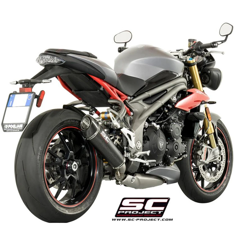 SC-Project T16-L35C Conic Slip-on Exhaust For Triumph Speed Triple 1050 (2016-2017) 2 SC-Project T16-L35C Conic Slip-on Exhaust For Triumph Speed Triple 1050 (2016-2017) - Image 2