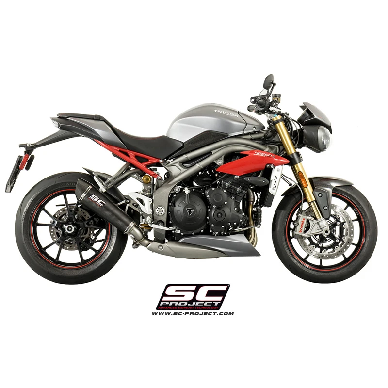 SC-Project T16-L35C Conic Slip-on Exhaust For Triumph Speed Triple 1050 (2016-2017) 3 SC-Project T16-L35C Conic Slip-on Exhaust For Triumph Speed Triple 1050 (2016-2017) - Image 3