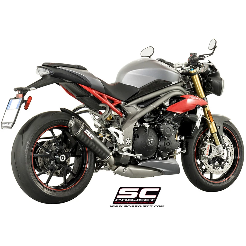 SC-Project T16-L35C Conic Slip-on Exhaust For Triumph Speed Triple 1050 (2016-2017) 4 SC-Project T16-L35C Conic Slip-on Exhaust For Triumph Speed Triple 1050 (2016-2017) - Image 4