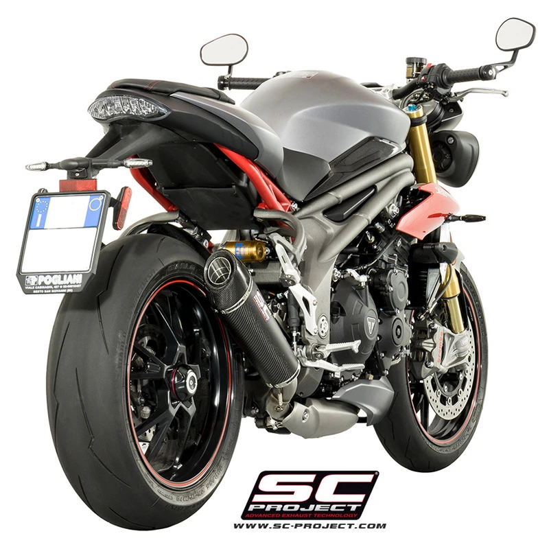 SC-Project T16-L35C Conic Slip-on Exhaust For Triumph Speed Triple 1050 (2016-2017) 5 SC-Project T16-L35C Conic Slip-on Exhaust For Triumph Speed Triple 1050 (2016-2017) - Image 5