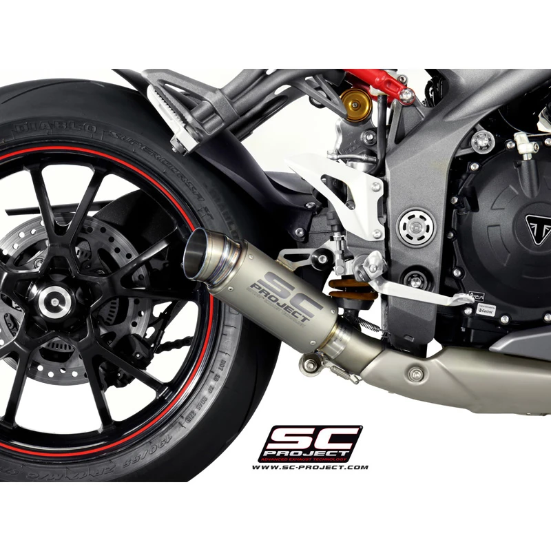 SC-Project T16-LT70T GP70-R Exhaust For Triumph Speed Triple R / S (2016-) 2 SC-Project T16-LT70T GP70-R Exhaust For Triumph Speed Triple R / S (2016-) - Image 2