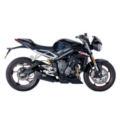 SC-Project T18-93MB SC1-R Slip-on Exhaust, Black For Triumph Street Triple R/RS/S '17- -MotorVision Store sc project t18 93mb sc1 r slip on exhaust black image3