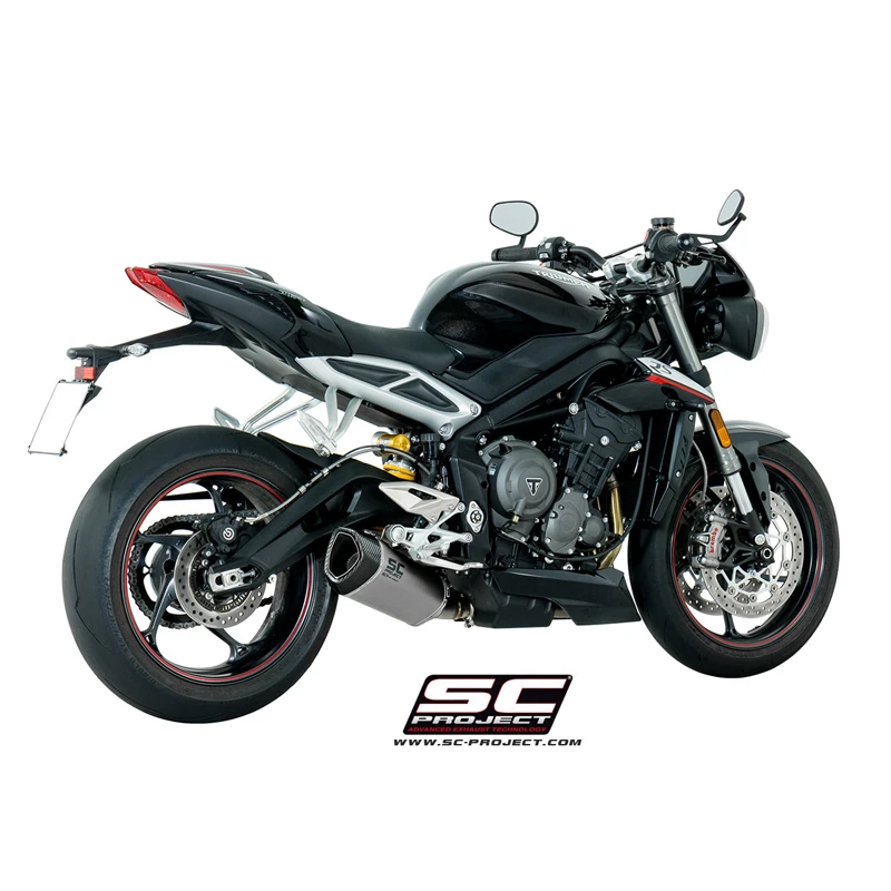 SC-Project T18-LT41T S1 Exhaust For Triumph Street Triple 765 R / S / RS (2017-) 2 SC-Project T18-LT41T S1 Exhaust For Triumph Street Triple 765 R / S / RS (2017-) - Image 2