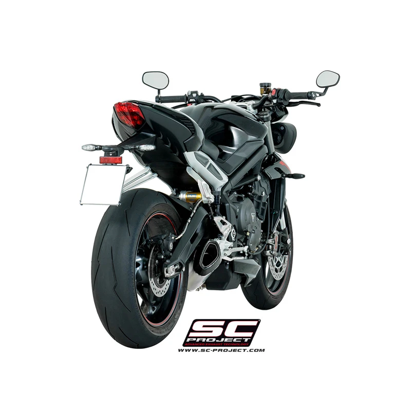 SC-Project T18-LT41T S1 Exhaust For Triumph Street Triple 765 R / S / RS (2017-) 3 SC-Project T18-LT41T S1 Exhaust For Triumph Street Triple 765 R / S / RS (2017-) - Image 3