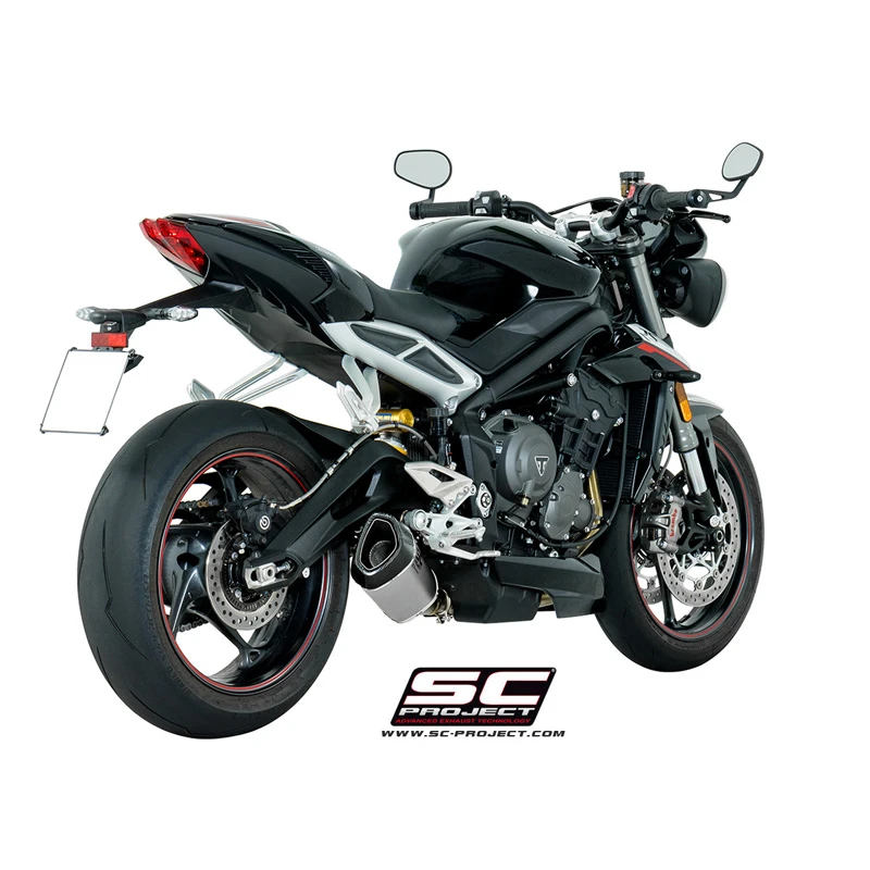 SC-Project T18-LT41T S1 Exhaust For Triumph Street Triple 765 R / S / RS (2017-) 4 SC-Project T18-LT41T S1 Exhaust For Triumph Street Triple 765 R / S / RS (2017-) - Image 4