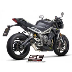 SC-Project T18-LTS41 S1 Slip-on Exhaust For Triumph Street Triple R/RS (2020-) -MotorVision Store sc project t18 lts41 s1 slip on exhaust image6