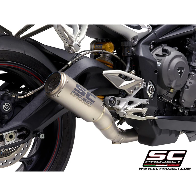 SC-Project T18-TCH38 CR-T 3-1 Full Exhaust Triumph Street Triple 765 S/R/RS (2017-) 2 SC-Project T18-TCH38 CR-T 3-1 Full Exhaust Triumph Street Triple 765 S/R/RS (2017-) - Image 2