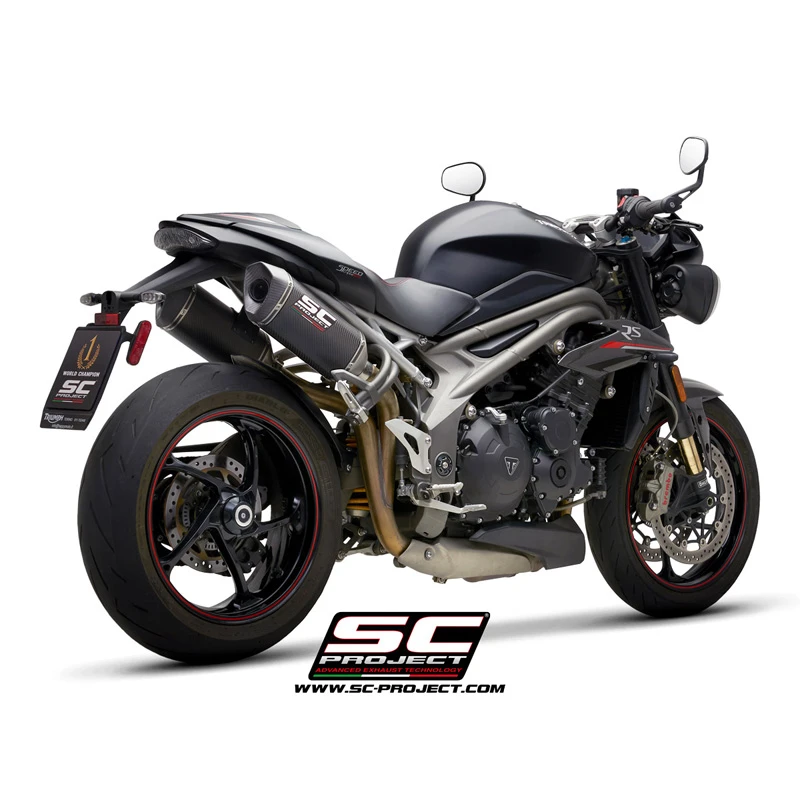 SC-Project T22-115 SC1-M Slip-on Exhaust For Triumph Speed Triple 1050 (2018-) 2 SC-Project T22-115 SC1-M Slip-on Exhaust For Triumph Speed Triple 1050 (2018-) - Image 2